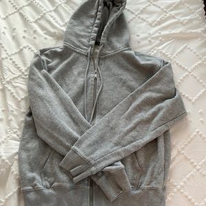 Gray Brandy Melville Zip Up Hoodie
